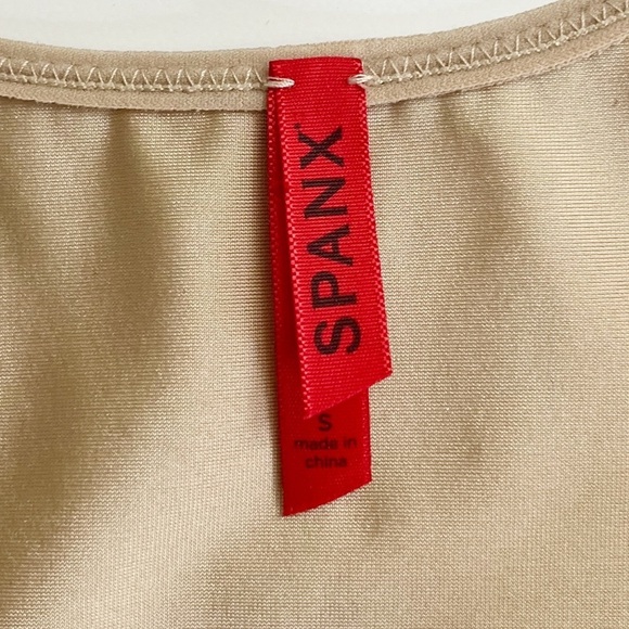 SPANX Simplicity Slimming OpenBust Mid-Thigh Beige BodySuit Shapewear - Picture 11 of 15